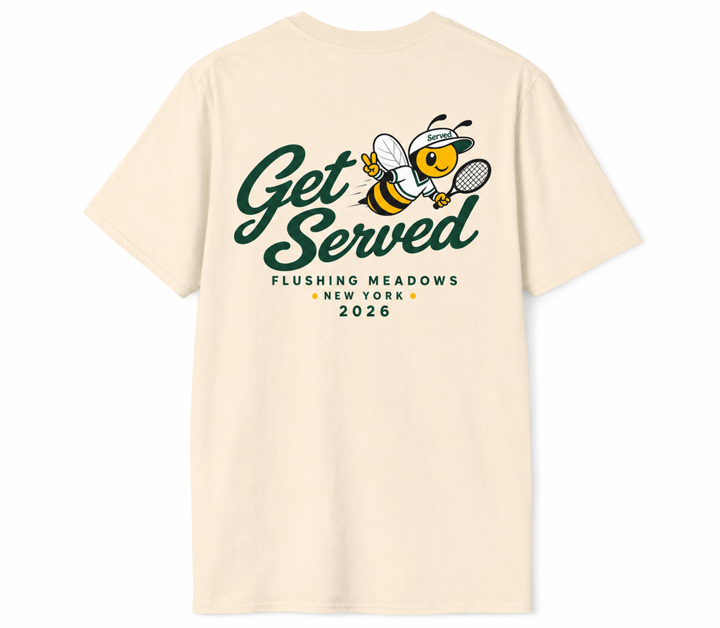 Get Served Flushing Meadows 2026 Tee — Ivory
